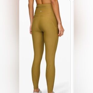 Lululemon Athletica Fleece-Lined Leggings w/ Drawstring and POCKETS